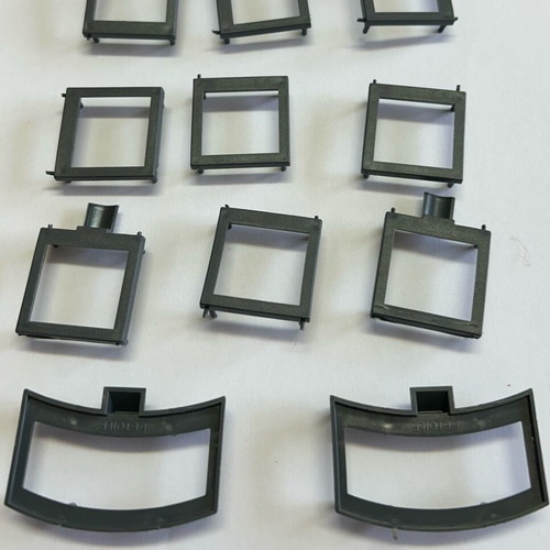 MB Games Hotel parts used, 11 roofs and 11 building bases