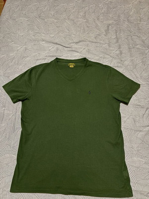 Polo Ralph Lauren V-Neck T-Shirt, dark green, Medium