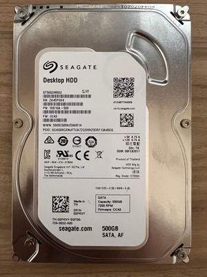 Seagate Desktop HDD ST500DM002 500GB μεταχειρισμένο