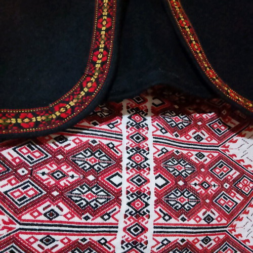 Traditional women's costume skirt and wool vest like new