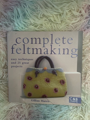 Complete Feltmaking book like new with instructions for felt objects