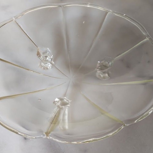 Chippendale Decorative Glass Bowl used, Art Deco style