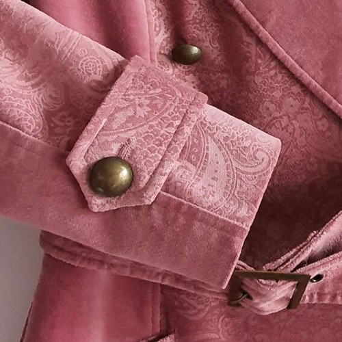 Agnes Toma velvet coat new, pink, size S