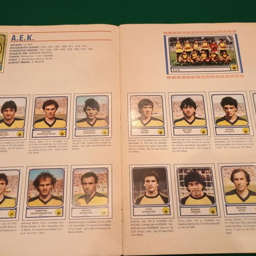 Football 84 Panini used, 100% complete sticker album
