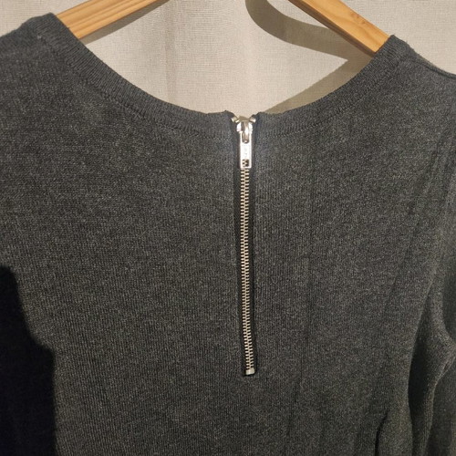 Wool gray dress H&M used, size S