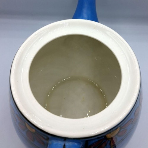 Vintage blue ceramic teapot Keramikos like new