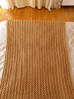 Handmade bed throws used, set of 2 pieces