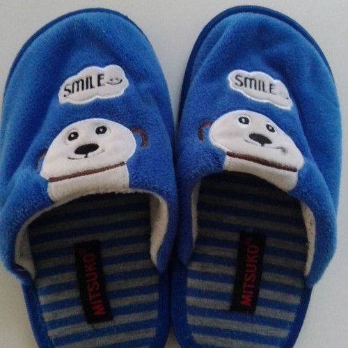 Mitsouko slippers for boys size 33 used, blue