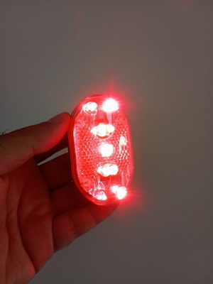 Bicycle light used, functional with batteries included