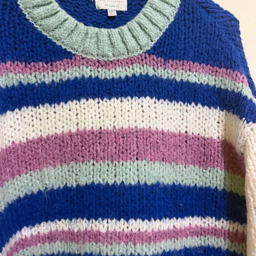 Pull & Bear Small sweater like new, white multicolor