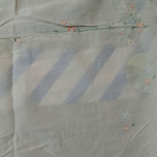Tablecloth with colorful pastel flowers, new