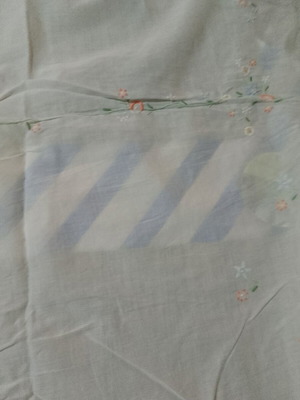 Tablecloth with colorful pastel flowers, new