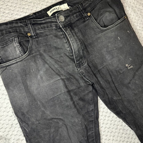 Adrexx Black Jean Denim Slim Fit Pants used