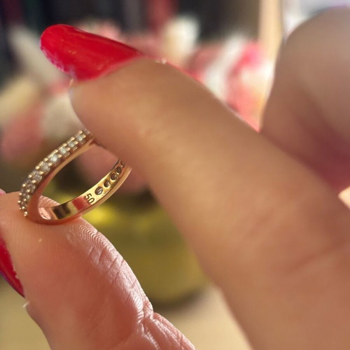 Swarovski ring new, size 50, pink gold