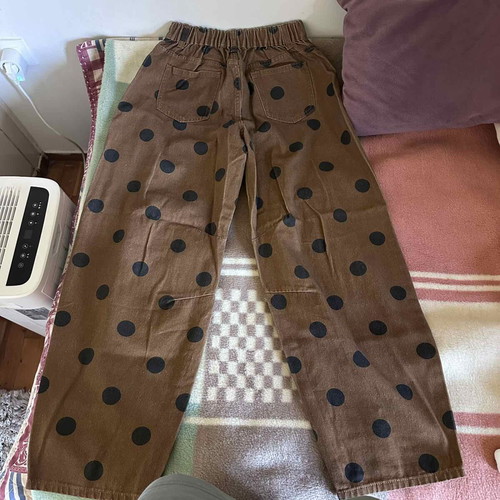 Shein women's jeans new with black dots size M
