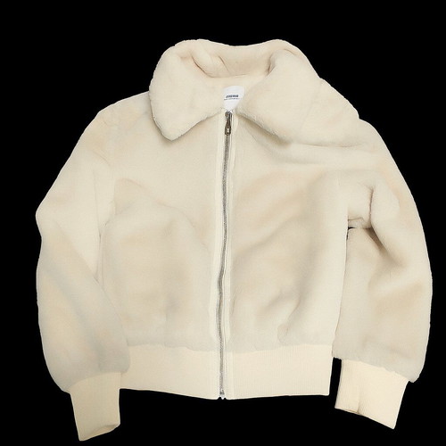 Calliope cream-beige faux fur jacket