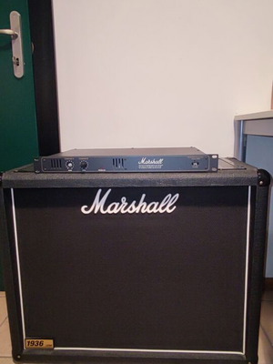Marshall amplifier and 1936 Lead 150W cabinet like new