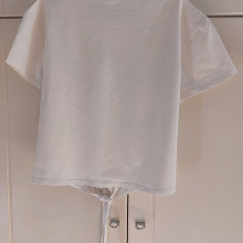 White t-shirt with print used, size S/M