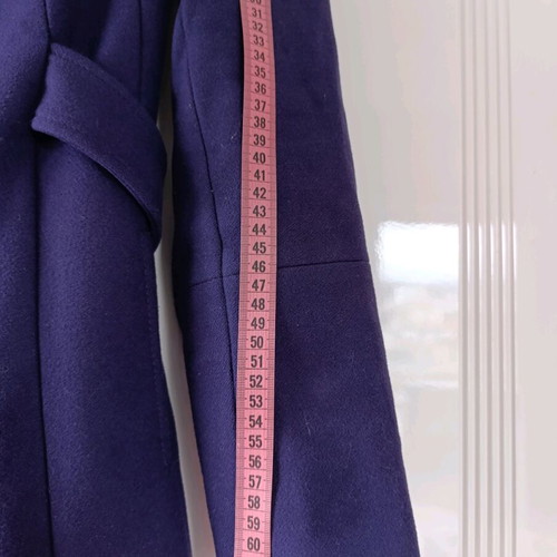 Sisley vintage wool coat, small size, purple