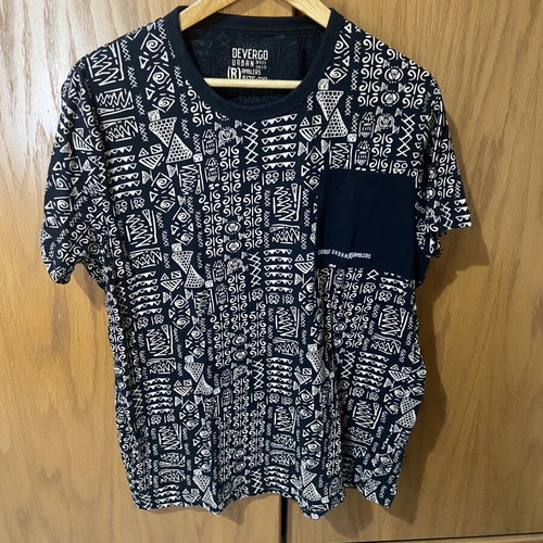 Blouse like new, black and white, size XL