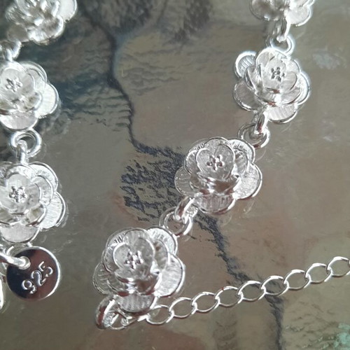Silver 925 rose bracelet