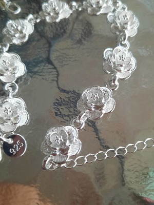 Silver 925 rose bracelet
