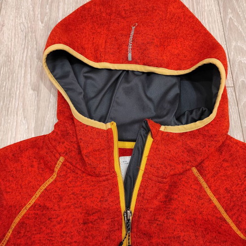 Lowe Alpine technical fleece jacket size M like new, red and orange