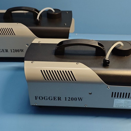 UKing 1200W RGB Smoke Machines with Remote Control, Set of 2, New