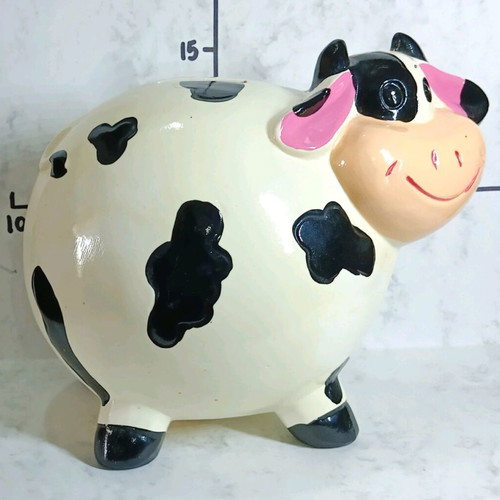 Ceramic cow piggy bank Clearance -50%