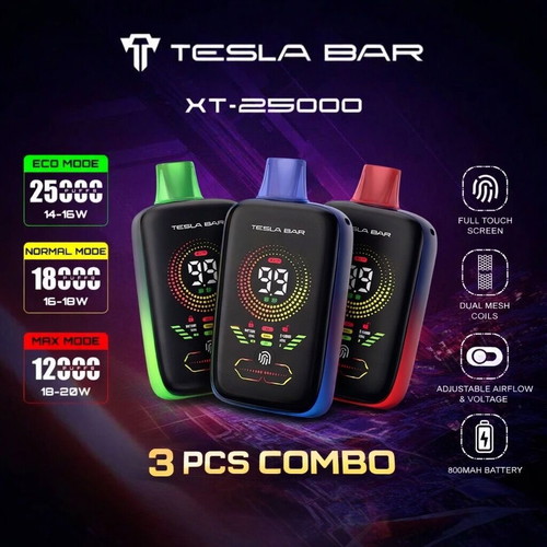 Tesla Bar XT-25000 πακέτο 3 τεμαχίων καινούργιο, disposable vape