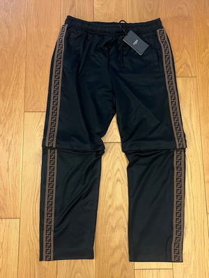 Fendi sports pants new, black and brown, size XL with shorts option