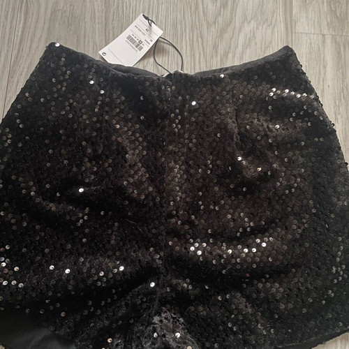 Women's sequin shorts new, black, sizes M and L