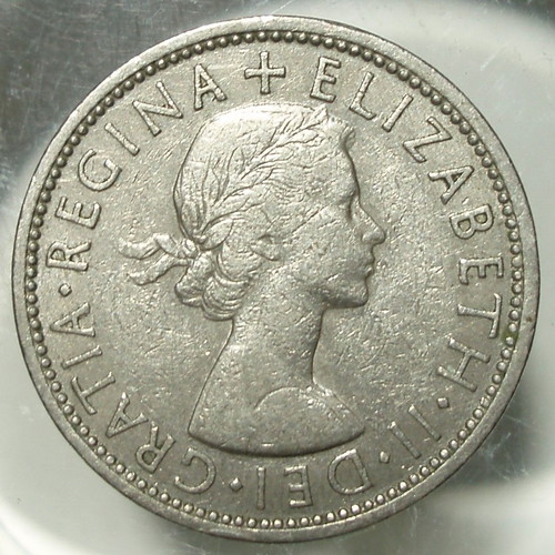 2 Shillings coin used, lot of 4, United Kingdom