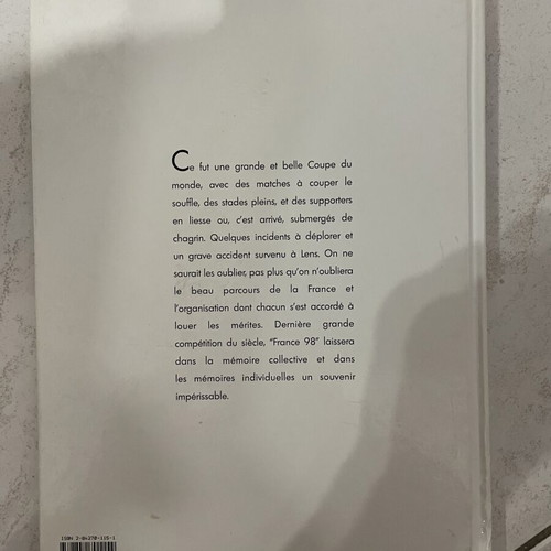 Coupe du Monde 98 book, French