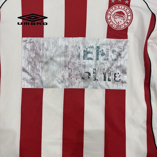 Karembeu Olympiakos Jersey used, size Medium, authentic