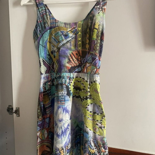 Milk & Honey colorful dress used, 100% cotton, airy