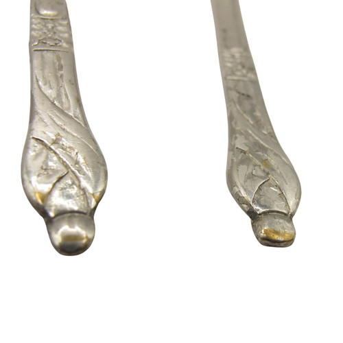Vintage EPNS Silver Plated Spoon Set of 3 with Monk Handles England 1930–1940