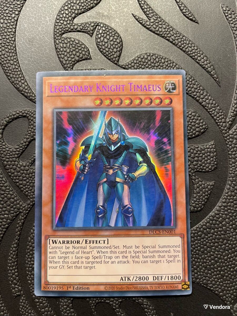 Timaeus Knight Legendary Knight Timaeus κάρτα Yu-Gi-Oh!… - € 5,00 - Vendora.gr