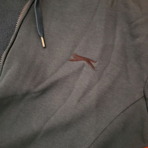 Slazenger Hoodie jacket used, size Large, blue petrol