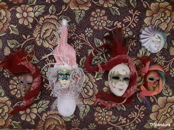  6 chiropiites italikes maskes tichou (maskes stil venetias)