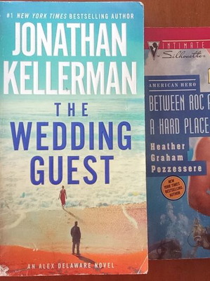 Rushing Waters, The Wedding Guest, Between Roc and a Hard Place books used, English
