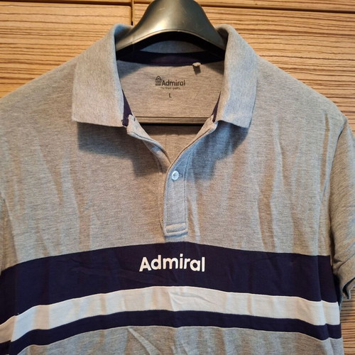 Admiral short-sleeve shirt like new, gray, size L