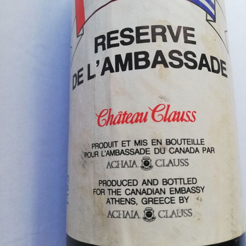 Chateau Clauss Reserve de L'Ambassade 1985 wine like new