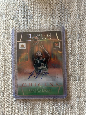 Origins EuroLeague Kendrick Nunn Elevation Auto Green /5 Panathinaikos card