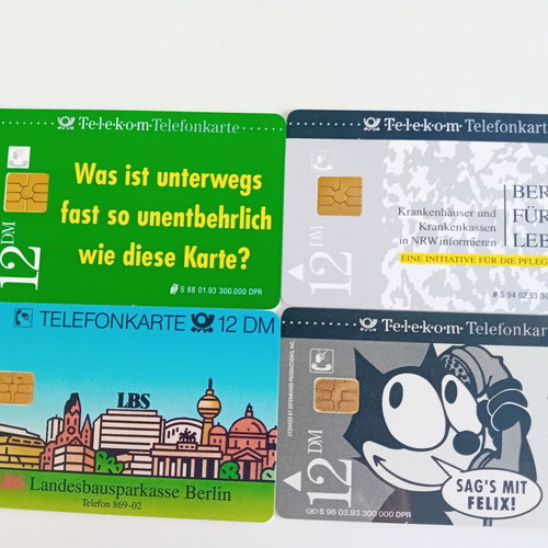 Phone cards Germany pack of 4 like new