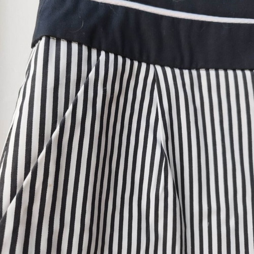 Kanellis skirt black-white striped like new, size M