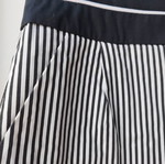 Kanellis skirt black-white striped like new, size M