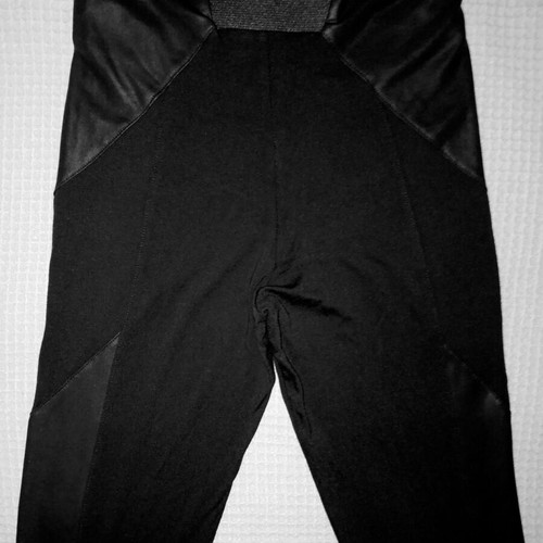 Women's black leggings XS new with vinyl patterns