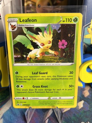 Leafeon SWSH Swirl Promo Holo Pokemon card καινούργιο