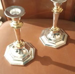 Silver-plated candlestick set new, 5 sets